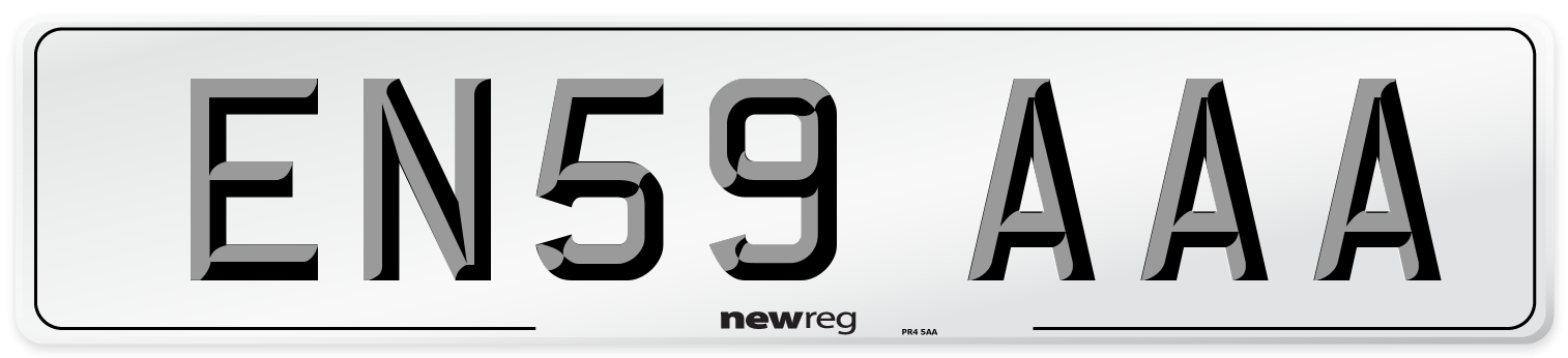 EN59 AAA Number Plate from New Reg